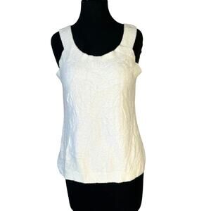 NWT Barefoot Dreams Cozy Chic Lite Wide Rib Tank Size L Sea Salt